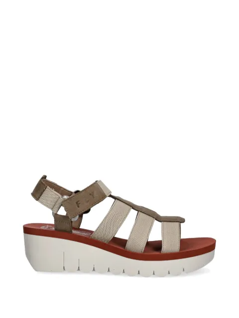Fly London touch-strap platform sandals Neutrals P145198002