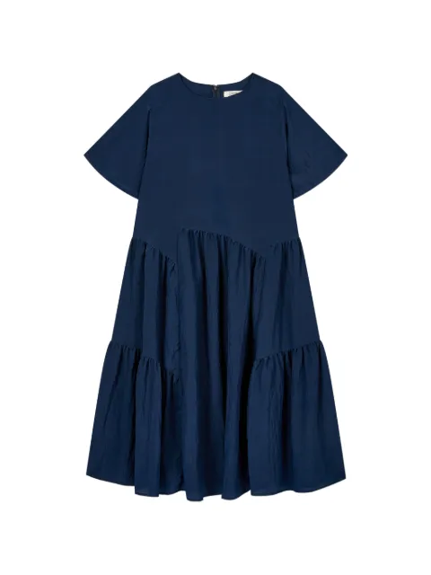 TOMBOY asymmetric tiered A-line dress Blue 9106241214