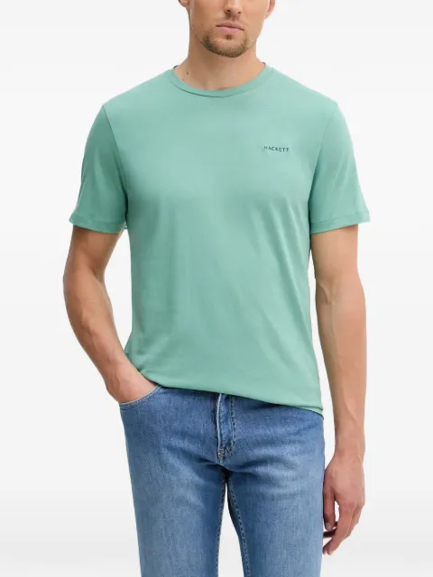 Hackett London logo-embroidered T-shirt Green HM5000092