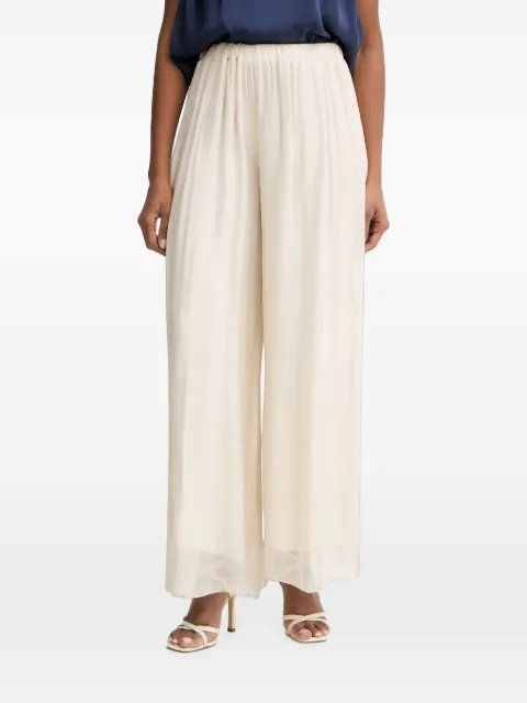 Haveone pleated palazzo pants Neutrals PCHQ007