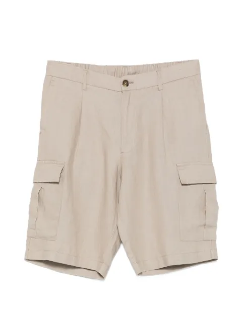 Alley Docks 963 pleated cargo shorts Neutrals AU26S49BEPA1603LINENPD