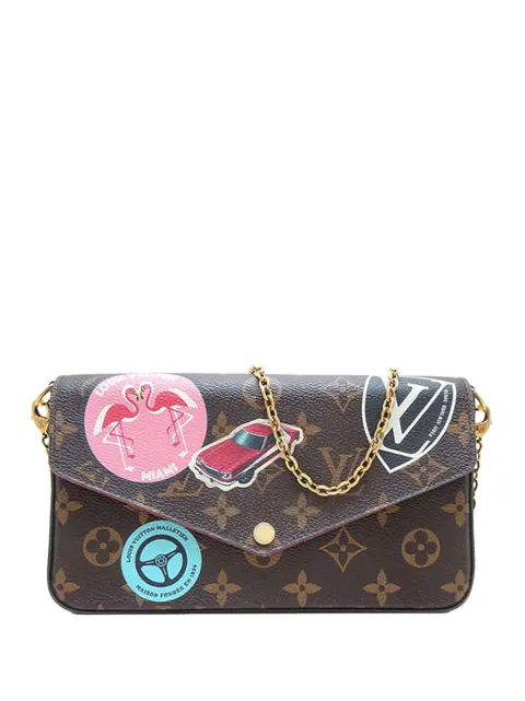 Louis Vuitton Pre-Owned 2016 Monogram World Tour Pochette Felicie crossbody bag Brown KEL4CP2K873E0YN0