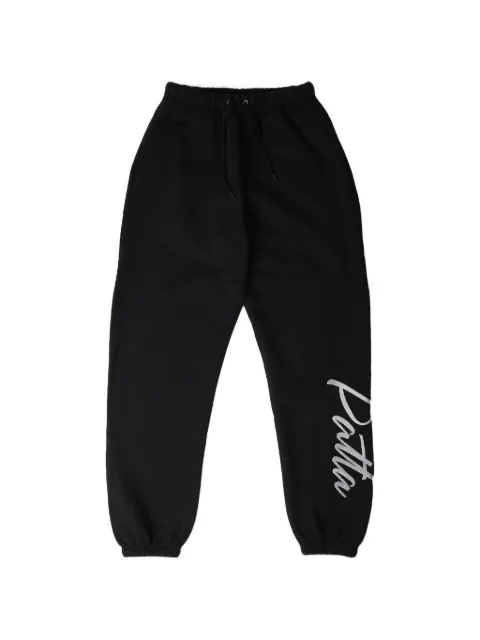 PATTA Embro logo-embroidered track pants Black POCSS2620503380029