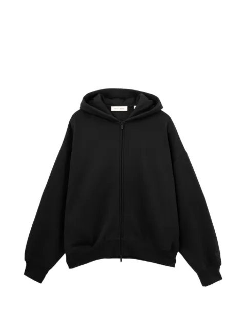 ESSENTIALS logo-print hoodie Black ESSSW62071FMRWHX00L