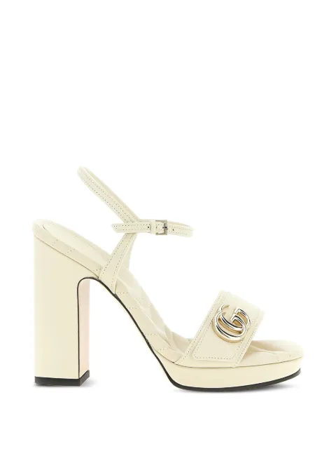 Gucci Doppia G platform sandals White 853693A3N00