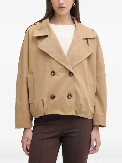 Haveone double-breasted epaulette jacket Neutrals KVSQ018