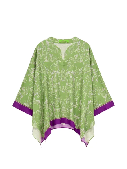 Shanghai Tang graphic-print tunic Green Z2WRT565OL