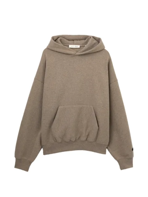 ESSENTIALS logo-patch hoodie Brown ESSSW62052FMRBWL00L