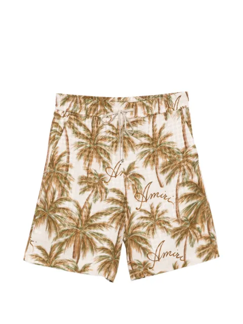 AMIRI logo-print shorts Neutrals AMBMSO1107