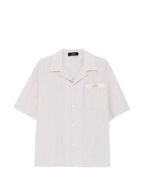 AMIRI striped short-sleeve shirt Neutrals AMTOSH1171