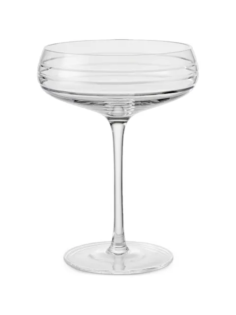 Louise Roe triple-cut glass champagne coupe (set of four) White 10504