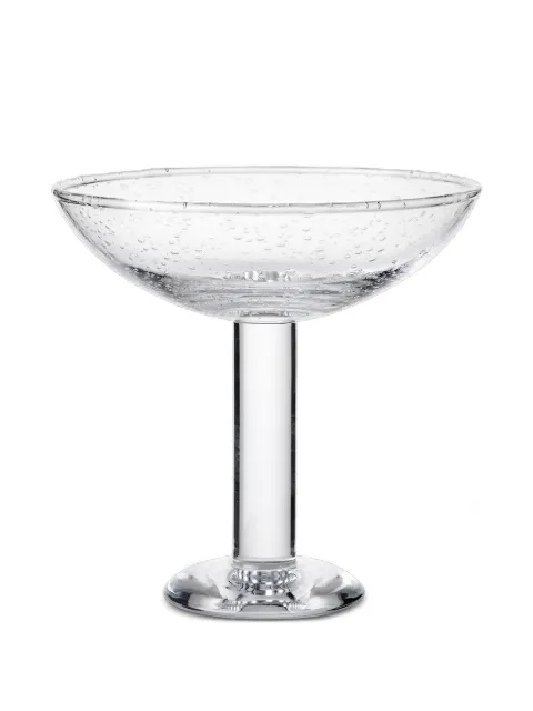 Louise Roe bubble glass champagne coupe White 1052516