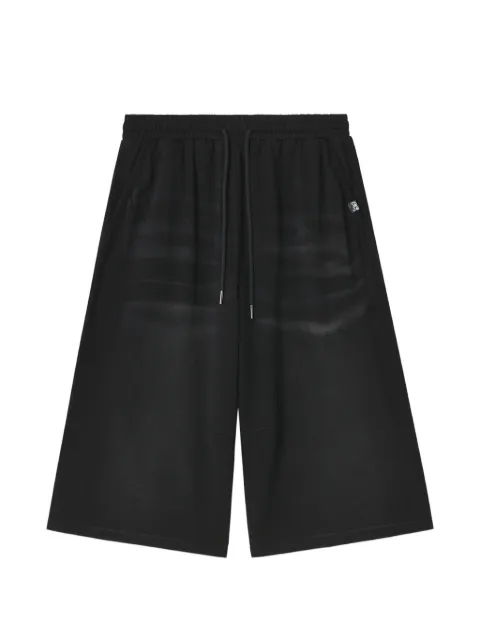 Mini Cream faded drawstring shorts Black 6UM506A