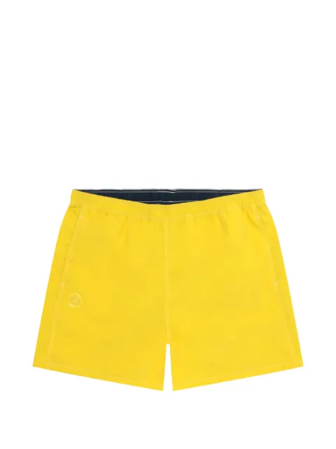 AAPE BY *A BATHING APE® logo-print elasticated-waist shorts Yellow ASPD632XXQ