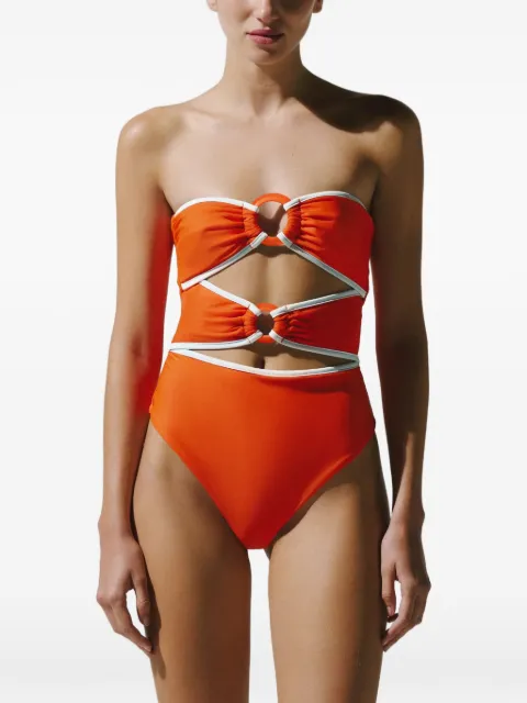 Baobab Zur ring-detail swimsuit Orange 6680874