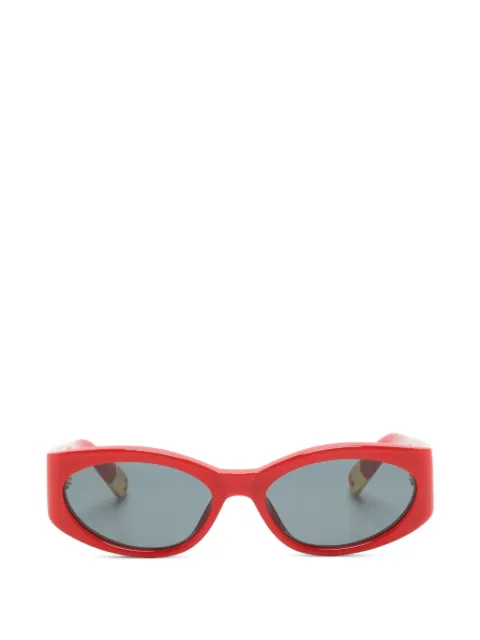 Jacquemus oval-frame sunglasses Red EYU00011AMAC001
