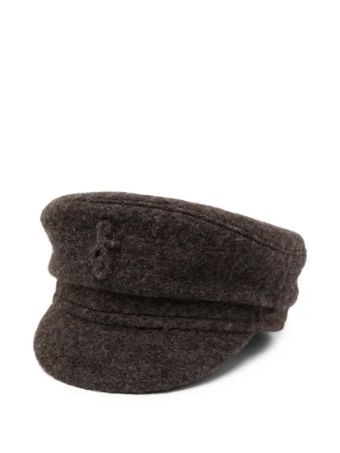 Ruslan Baginskiy logo-embroidered baker boy hat Brown NBC09WPPFRB