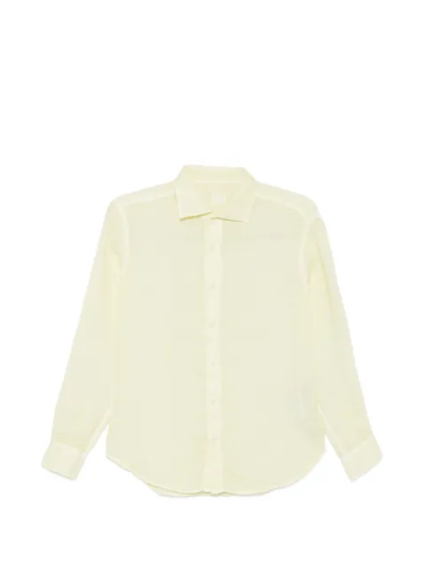 120% Lino long-sleeve shirt Yellow 33ALIM1PJL0000115S00