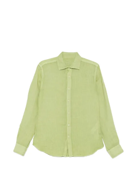 120% Lino long-sleeve shirt Green 33ALIM1PJL0000115S00