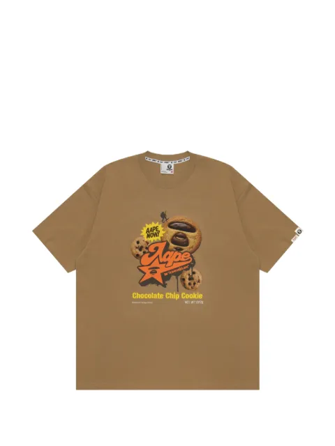AAPE BY *A BATHING APE® graphic-print T-shirt Brown ATE1886XXQ
