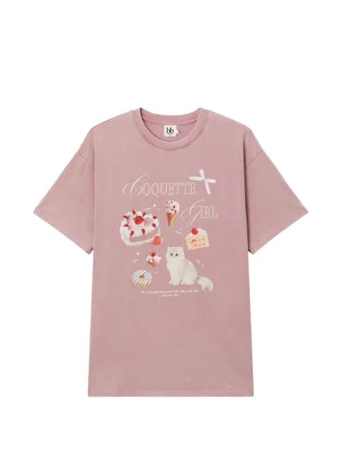 b+ab graphic-print T-shirt Pink 6U694AS