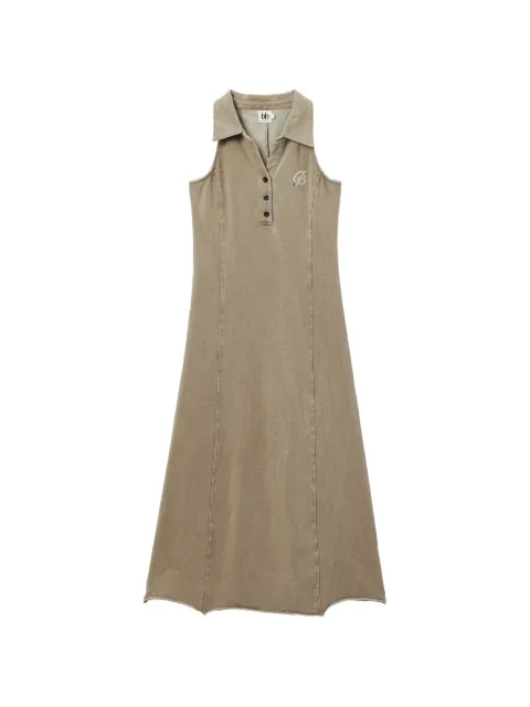b+ab halterneck crystal-embellished midi dress Neutrals 6U661AS