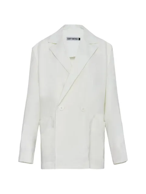 Issey Miyake double-breasted blazer White IM48FD004