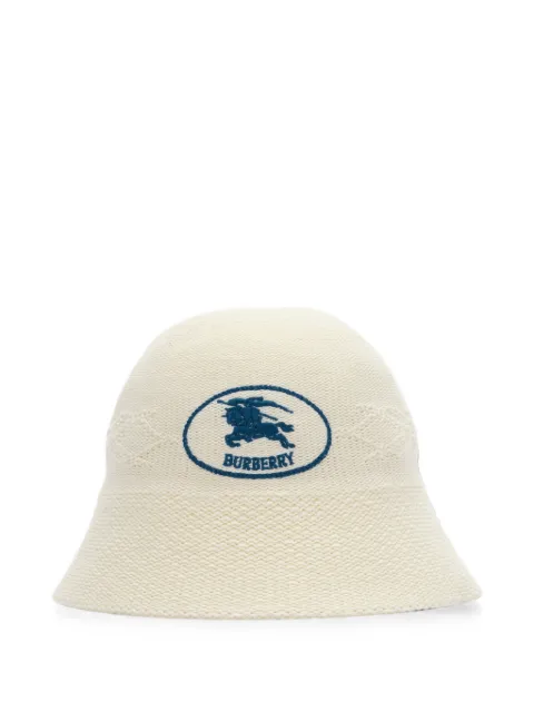 Burberry Knight Stamp knitted bucket hat White 8127055