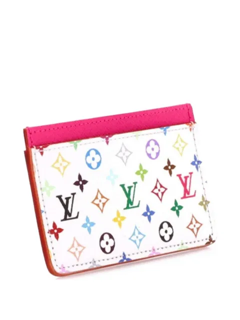 Louis Vuitton Pre-Owned x Takashi Murakami Monogram Multicolor with Leather card holder White BFY7PFGZLXEX83M8