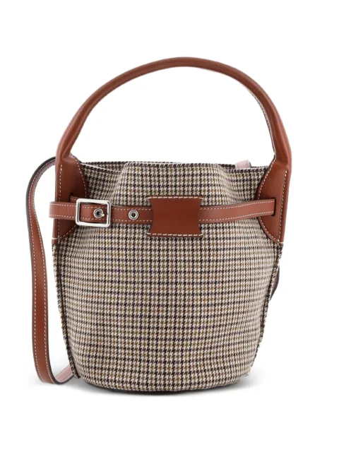 Celine Pre-Owned Big Bag Tweed Nano bucket bag Brown 55I9TCEMX1YPIYC3