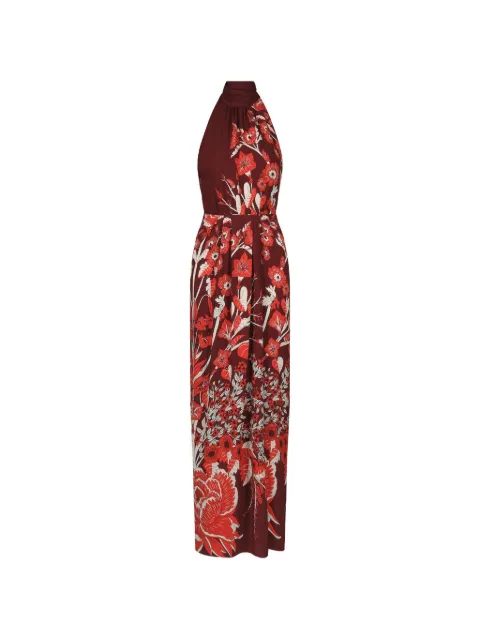 Johanna Ortiz Sacred Currents floral-print dress Red PT03824