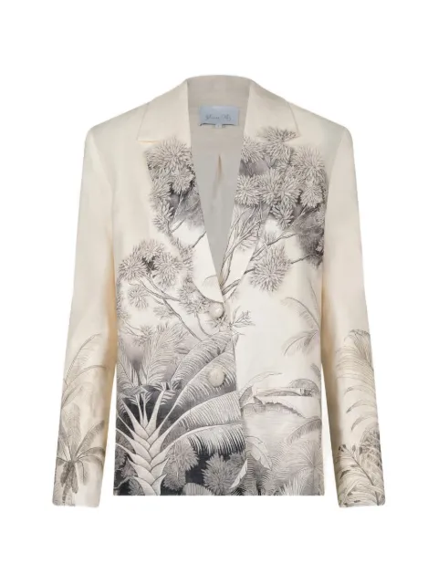 Johanna Ortiz Rock The Plan tropical-print jacket Neutrals PT03776