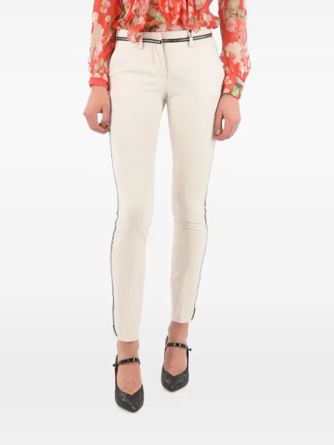 Philipp Plein rhinestone-embellished trousers White F18CWRT0411PTE109N01