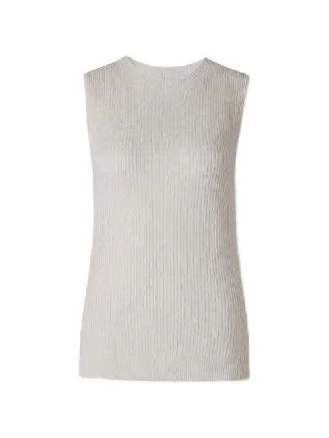 Peserico ribbed-knit sleeveless top White S98215F1809135