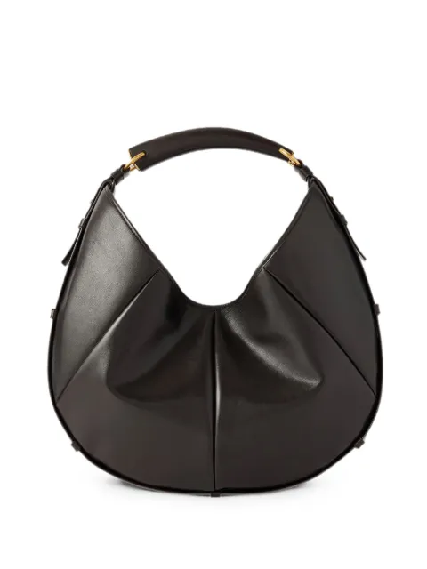 Saint Laurent Mombasa pleated leather tote bag Black 841697AAGPJ2687