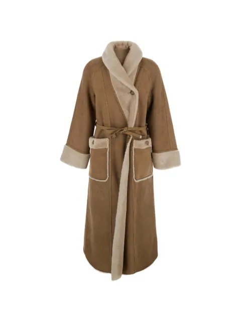 Urbancode reversible belted coat Brown BJ20391SAND