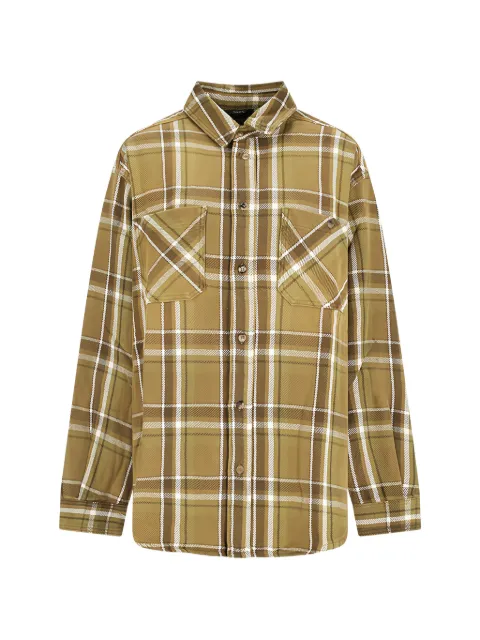 Destin check-pattern chest-pocket shirt Brown HEU06054TF135