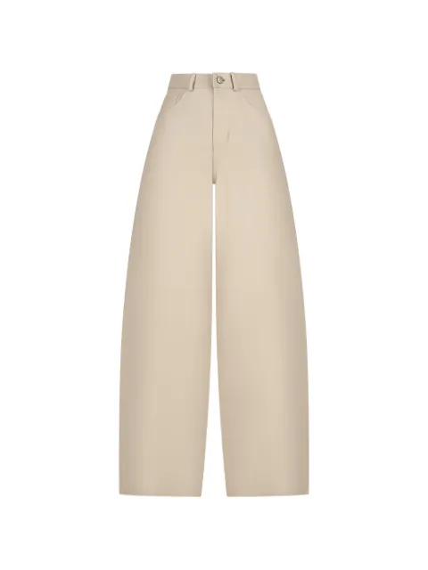 Destin wide-leg leather trousers Neutrals HEW03296PL002TP
