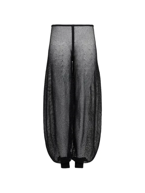 Alaïa balloon-leg mesh trousers Black AA9P1180K051A
