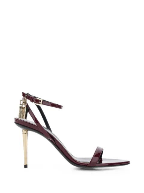 TOM FORD padlock-detail ankle-strap sandals Red W2748LCL072PRAP