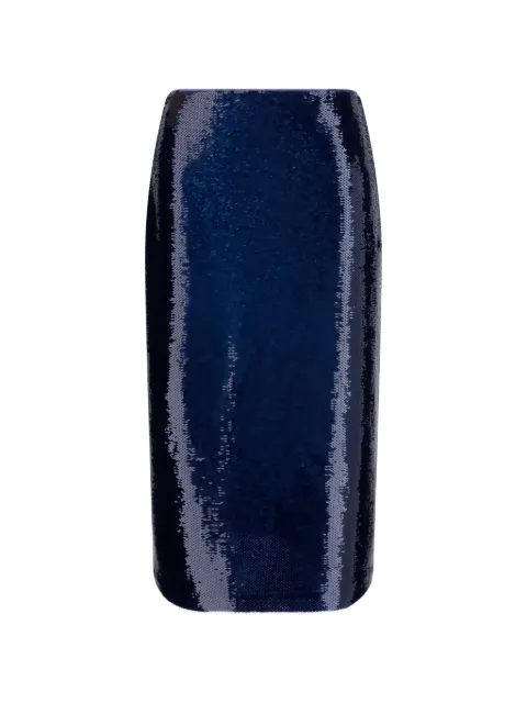 TOM FORD sequin-embellished pencil skirt Blue GCJ383SDE541