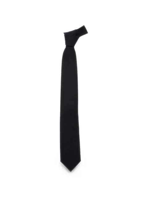 TOM FORD houndstooth silk tie Black STE001S0341N