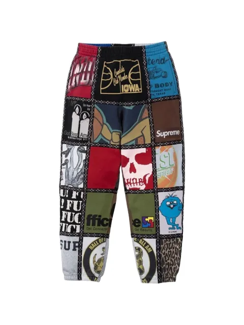 Supreme Number (N)ine patchwork track pants Red SU27581