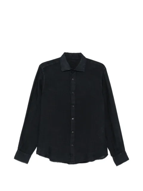 120% Lino long-sleeve button-up shirt Blue 33ALIM1PJL0000115000