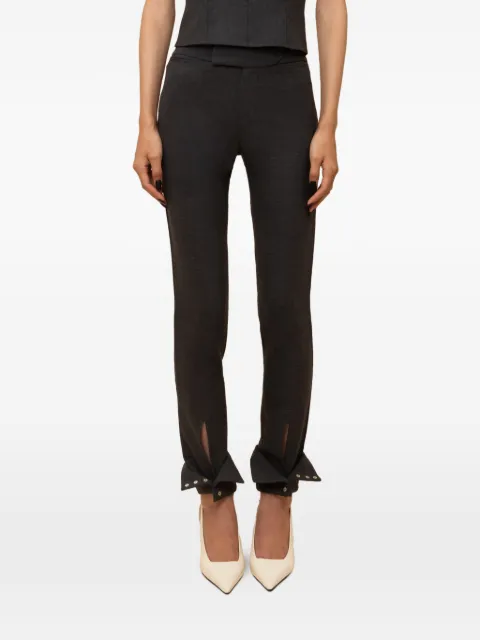 Contessa Mills Cora button-cuff trousers Black CM4006207BLK
