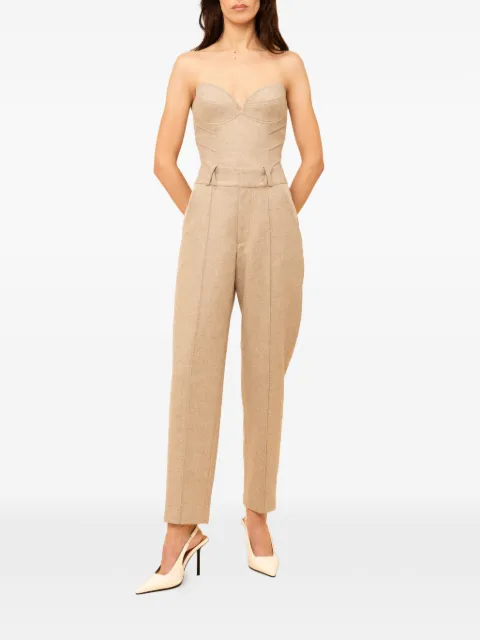 Contessa Mills Aconitum pleated trousers Neutrals CM4007245BEG