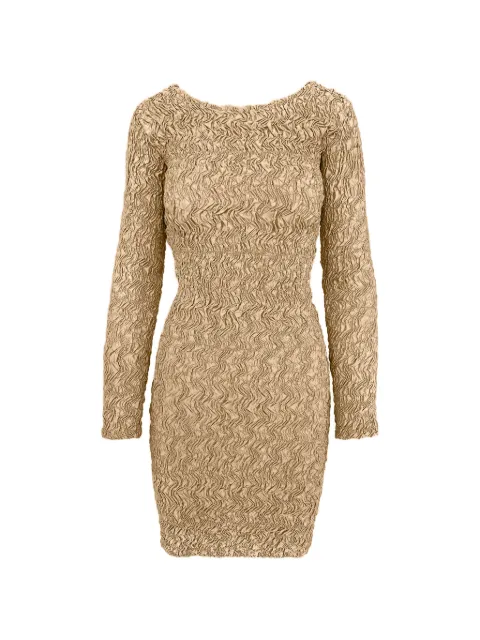 Contessa Mills Blair crinkled-effect midi dress Neutrals CM8021225CHM