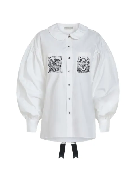 Contessa Mills Tarot graphic-print shirt White CM6009206WHT