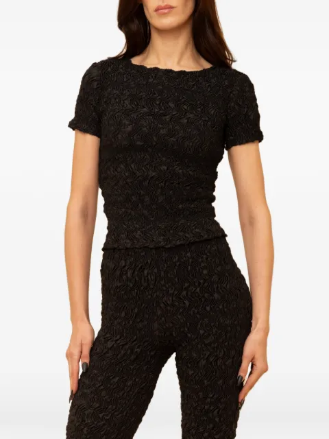 Contessa Mills Blair smocked T-shirt Black CM2002225