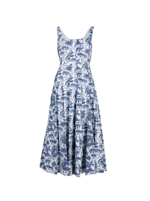 STAUD Wells midi dress Blue R26R2305SP